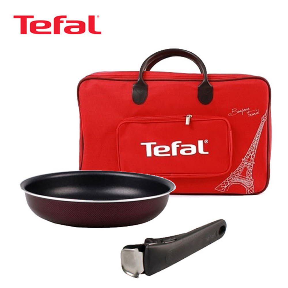 [테팔] 매직핸즈 프라이팬22cm+10년 안심 손잡이+리빙멀티백  TFC-TRMHF2HMB